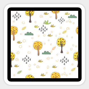 Sweet Fall Pattern Sticker